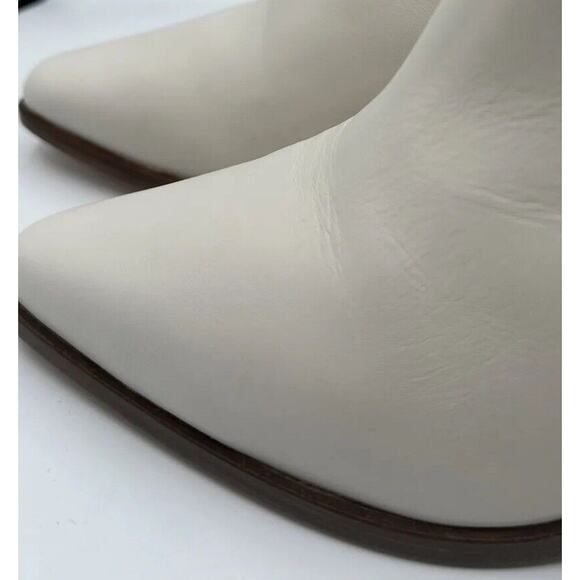 rag & bone NEW YORK Razor Leather Ankle antique white Boots 11 Western 19-01 - Picture 14 of 16